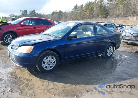 2003 Honda Civic Dx from USA, damaged, VIN 1HGEM21203L009825